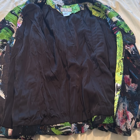 Alberto Makali Multicolor Silk Jacket w/ Mesh Overlay - Picture 8 of 11